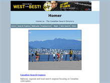 Tablet Screenshot of homer.ca